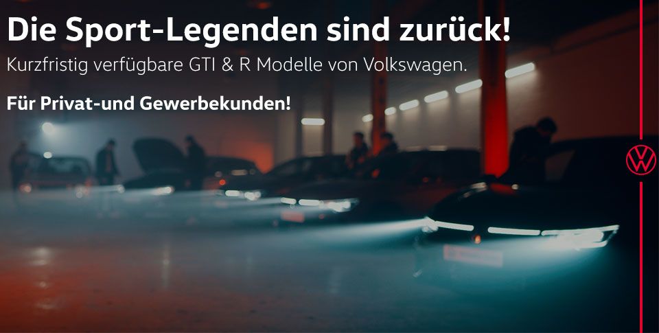GTI & R Modelle von VW mit aufblendenden Scheinwerfern