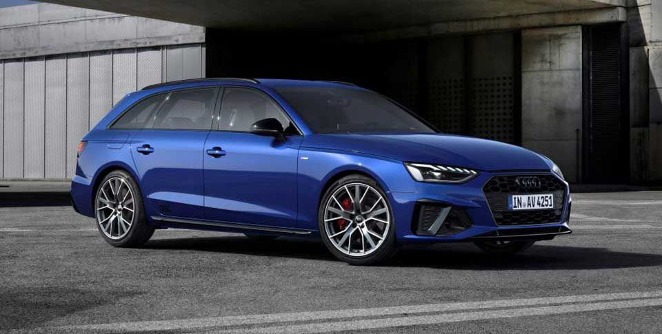Neuwagen - Ein blauer Audi Avant A4