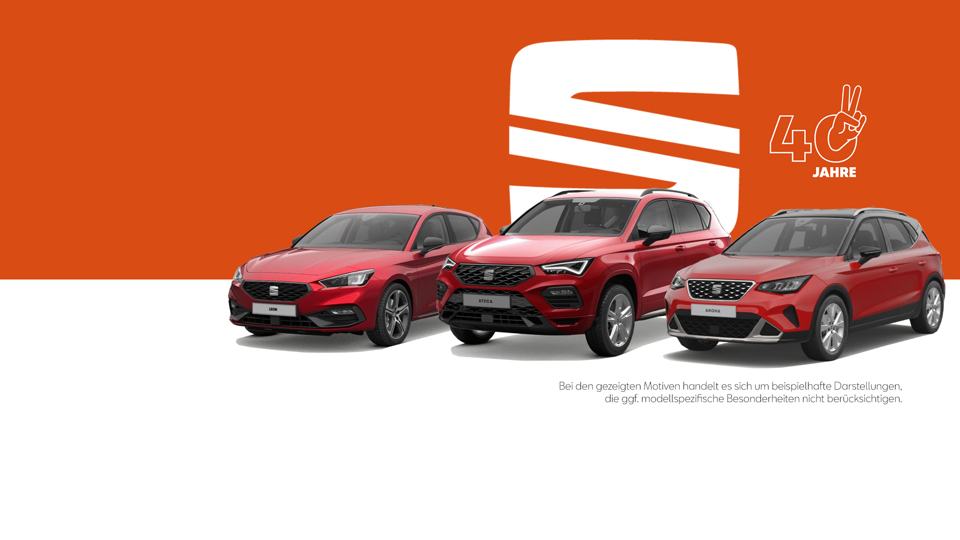 Headerbild Seat Marke und 3 Modelle