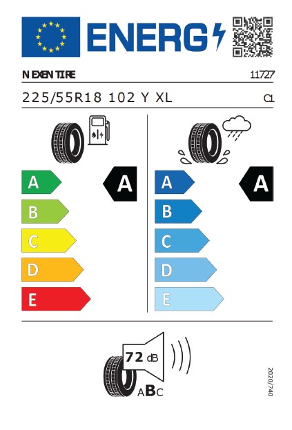 Nexentire 225 55R18 102Y XL