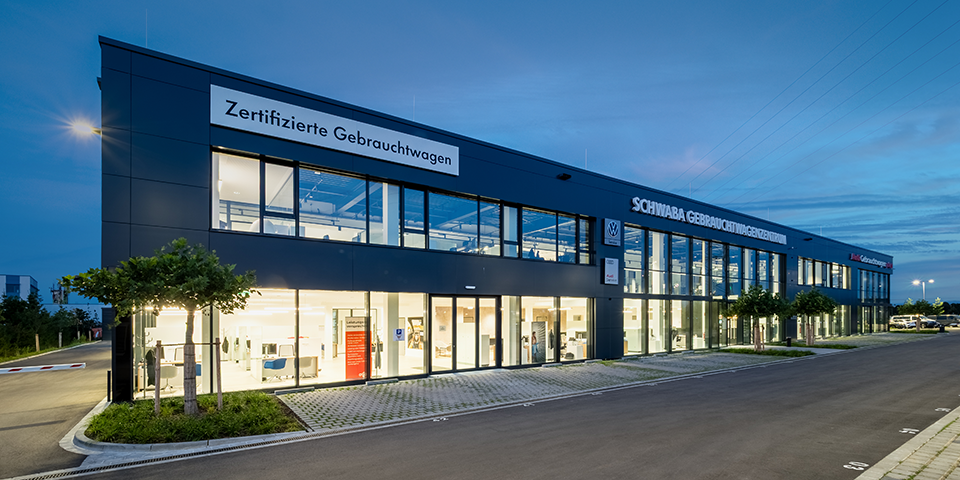 Abbildung unseres Schwaba Gebrauchtwagenzentrums von aussen