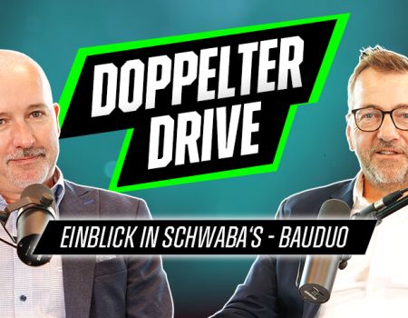 Herr Agsteiner und Herr Hutner im Podcast  doppelter Drive - Schwaba&acute;s Bauduo