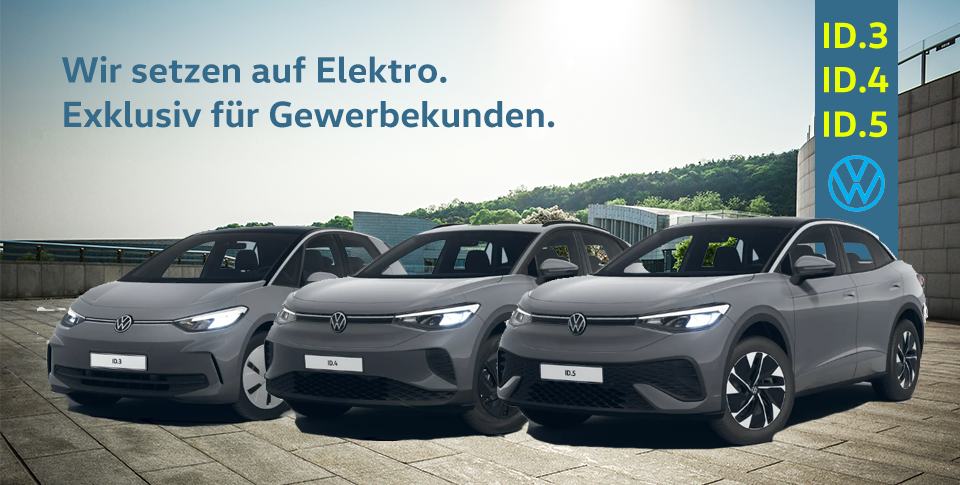 Drei VW Modelle als Kampagnenbild